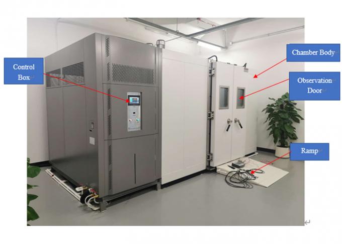 IEC 1251 غرفة الحرارة والرطوبة الثابتة مع التحكم في PLC لاختبار الألواح الشمسية 2
