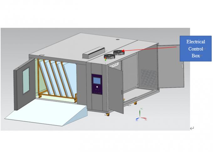 IEC 1251 غرفة الحرارة والرطوبة الثابتة مع التحكم في PLC لاختبار الألواح الشمسية 4