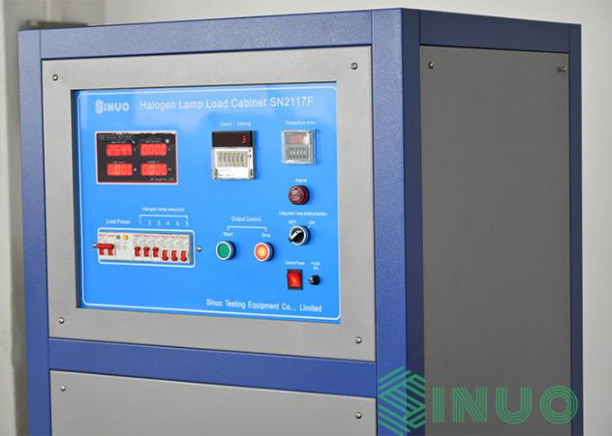 IEC 60884-2-5 خزانة تحميل مصباح التنغستن لاختبار الملحقات الكهربائية 0