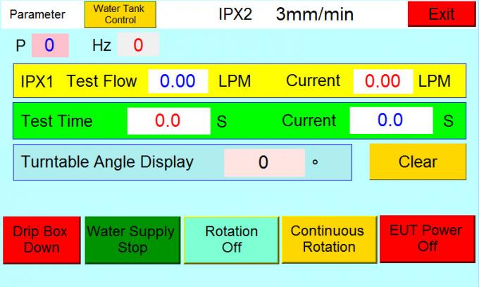 IEC 60529 دخول الماء الذكي 200 مم IPX1 IPX2 المطر معدات اختبار بالتنقيط العمودي 1