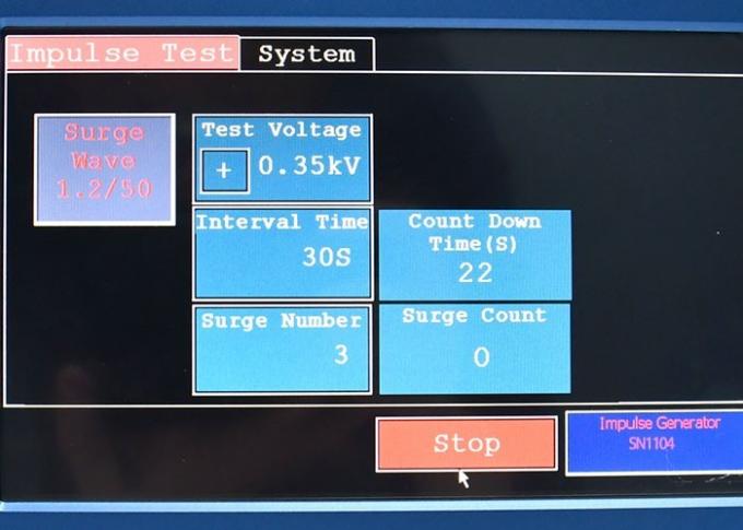 IEC 62368-1 البند 5.4.2 جهاز اختبار الجهد النبضي المتكامل 1.2 / 50 ميكرو ثانية 10/700 ميكرو ثانية 1