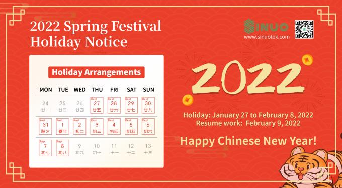 آخر أخبار الشركة ترتيبات عطلة رأس السنة الصينية  0
