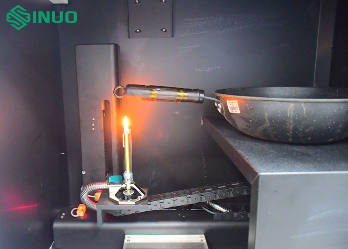 أخبار الشركة الأخيرة عن Introducing Our New Cookware Handle Burning Resistance Test Apparatus for EN 12983-1 and TZS 683 Compliance