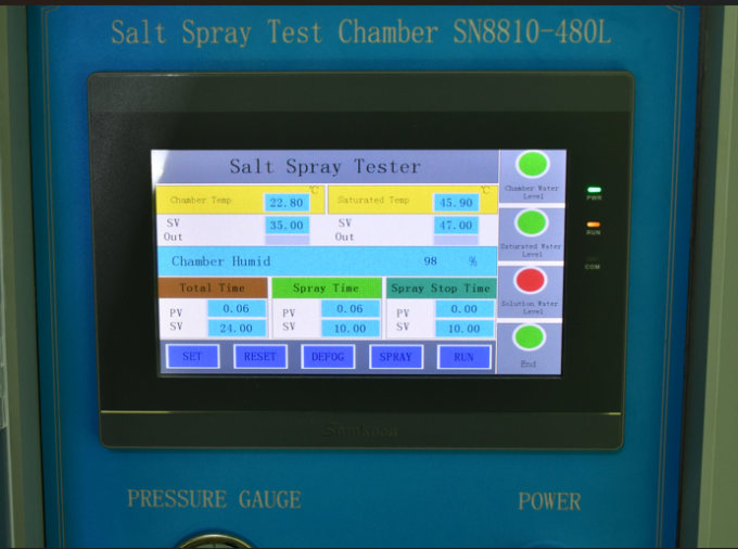 IEC 60068-2-11 غرفة اختبار ضباب رش الملح 480 لتر لاختبار مقاومة التآكل 1
