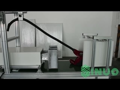 مكانس كهربائية تقتحم وتصطدم بعتبة باب معدات الاختبار