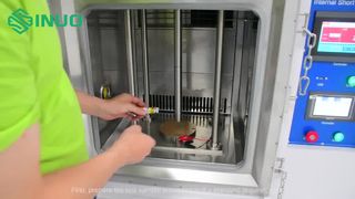 اختبار خطر انفجار البطارية! IEC 62133 محاكاة الدائرة القصيرة الداخلية